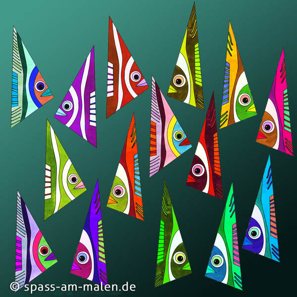 Dreieckige Fische