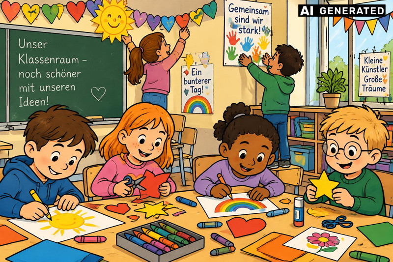Klassenraumgestaltung, kreative Ideen für einen motivierenden Klassenraum