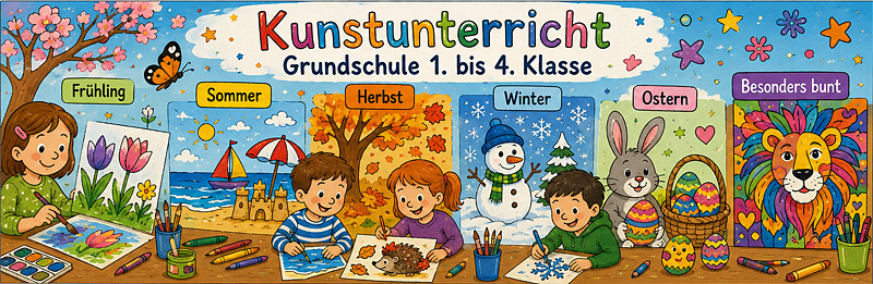 Über 400 kreative Kunstideen für die Grundschule – Klasse 1–4
