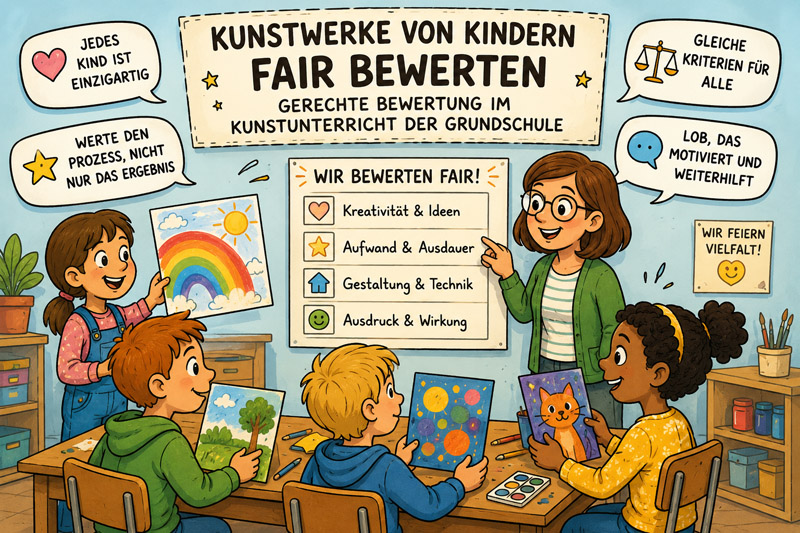Kunstwerke von Kindern fair bewerten